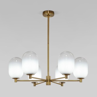 Люстра на штанге Eurosvet Loona 60161/6 латунь a065611