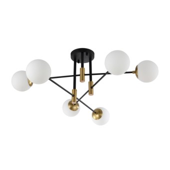 Потолочная люстра Crystal Lux Fidel FIDEL PL6 BLACK