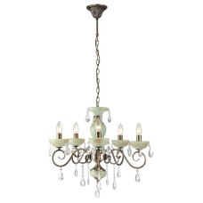 Подвесная люстра Arte Lamp Onyx Green A9592LM-5AB