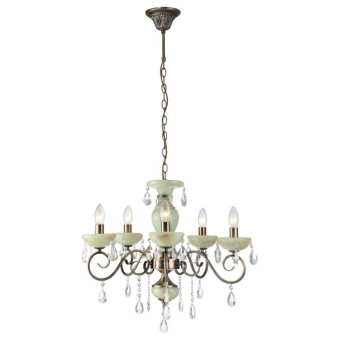 Подвесная люстра Arte Lamp Onyx Green A9592LM-5AB