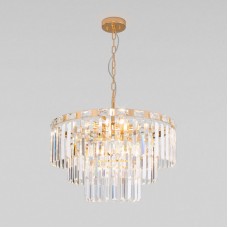 Подвесная люстра Eurosvet Elegante 10130/8 золото/прозрачный хрусталь Strotskis Smart a060644