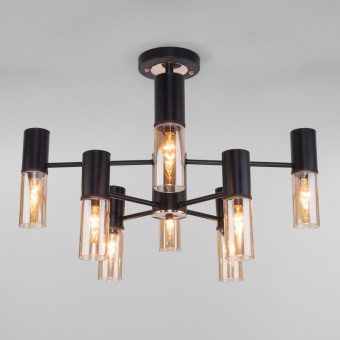 Люстра на штанге Eurosvet Tesoro 70125/8 черный Smart a053246