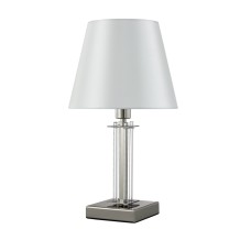 Настольная лампа Crystal Lux Nicolas NICOLAS LG1 NICKEL/WHITE