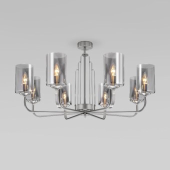 Люстра на штанге Eurosvet Defi 60138/8 сатин-никель a060904