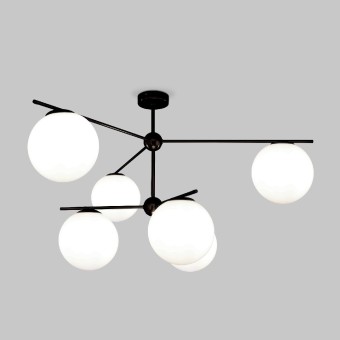 Люстра на штанге Eurosvet Marbella 60147/6 черный Smart a063852