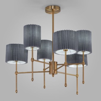 Люстра на штанге Eurosvet Notturno 60162/6 латунь Smart a065665