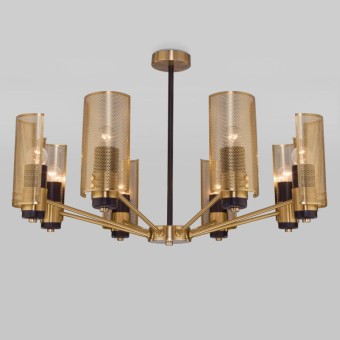 Люстра на штанге Eurosvet Grino 70139/8 латунь