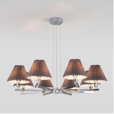 Подвесная люстра Eurosvet Peony 60136/8 хром/графит