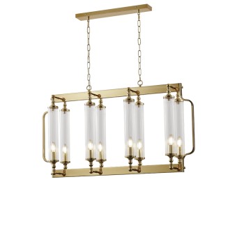 Подвесная люстра Crystal Lux TOMAS SP8 L1000 BRASS
