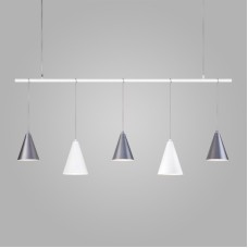 Подвесная люстра Eurosvet Castle 50088/5 белый/серебро