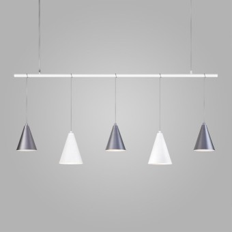 Подвесная люстра Eurosvet Castle 50088/5 белый/серебро