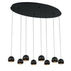 Подвесная люстра DeLight Collection MD21001034-8A black/gold