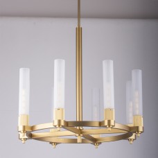 Люстра на штанге DeLight Collection MD2314-8A antique brass