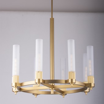 Люстра на штанге DeLight Collection MD2314-8A antique brass