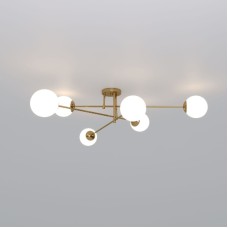 Потолочная люстра Eurosvet Netz 30181/6 латунь Smart a062217