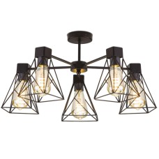 Потолочная люстра Eurosvet Trappola 70107/5 черный
