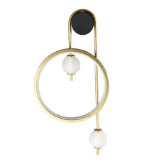 Бра Crystal lux RODRIGO AP20W LED BLACK/GOLD