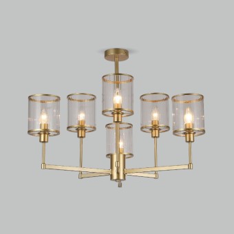 Люстра на штанге Eurosvet Inari 60144/6 золото Smart a061942