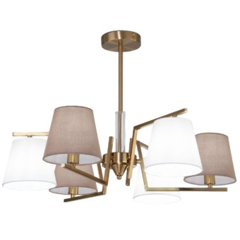 Люстра на штанге Eurosvet Ozark 60149/6 латунь Smart a064975