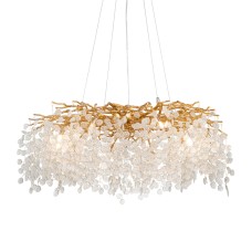 Подвесная люстра Delight Collection Shiro-noda FTB006R-100 brass/clear