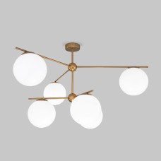 Люстра на штанге Eurosvet Marbella 60147/6 латунь Smart a063851