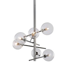 Люстра на штанге Delight Collection Globe Mobile MX19009070-6A chrome