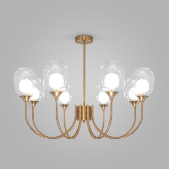 Люстра на штанге Eurosvet Spritz 70217/8 латунь Smart a064748