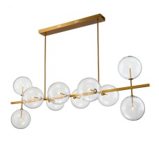 Подвесная люстра Delight Collection Globe Mobile KG0965P-10L brass