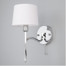 Бра Eurosvet 10127/1 хром/прозрачный хрусталь Strotskis (10093/1)