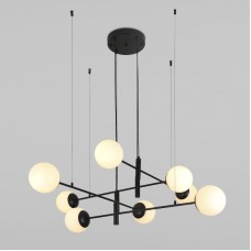 Подвесная люстра Eurosvet Planet 70146/8 черный Smart a062031