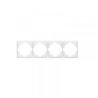 KRANZ ROUND Рамка 4-постовая перламутр KRANZ ROUND Рамка 4-постовая перламутр