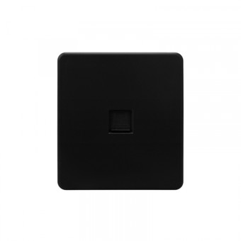 KRANZ ROUND Розетка компьютерная RJ45 кат6 с/у оникс, с 1-пост. рамкой KRANZ ROUND Розетка компьютерная RJ45 кат6 с/у оникс, с 1-пост. рамкой