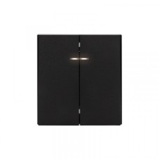 KRANZ STRONG Выключатель 2 кл с подсветкой 10А с/у антрацит, с 1-пост. рамкой KRANZ STRONG Выключатель 2 кл с подсветкой 10А с/у антрацит, с 1-пост. рамкой