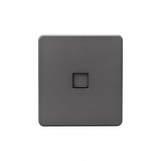 KRANZ ROUND Розетка компьютерная RJ45 кат6 с/у титан, с 1-пост. рамкой KRANZ ROUND Розетка компьютерная RJ45 кат6 с/у титан, с 1-пост. рамкой