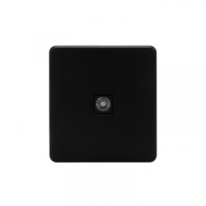 KRANZ ROUND Розетка TV с/у оникс, с 1-пост. рамкой KRANZ ROUND Розетка TV с/у оникс, с 1-пост. рамкой