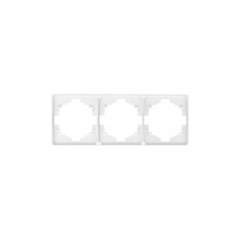 KRANZ ROUND Рамка 3-постовая перламутр KRANZ ROUND Рамка 3-постовая перламутр