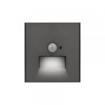 KRANZ STRONG Подсветка для ног (коридорная / лестничная), с/у графит, с рамкой в комплекте KRANZ STRONG Подсветка для ног (коридорная / лестничная), с/у графит, с рамкой в комплекте