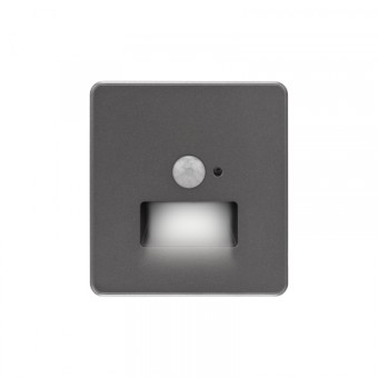 KRANZ ROUND Подсветка для ног (коридорная / лестничная), с/у титан, с рамкой в комплекте KRANZ ROUND Подсветка для ног (коридорная / лестничная), с/у титан, с рамкой в комплекте