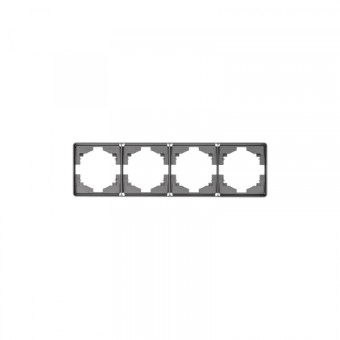 KRANZ ROUND Рамка 4-постовая титан KRANZ ROUND Рамка 4-постовая титан