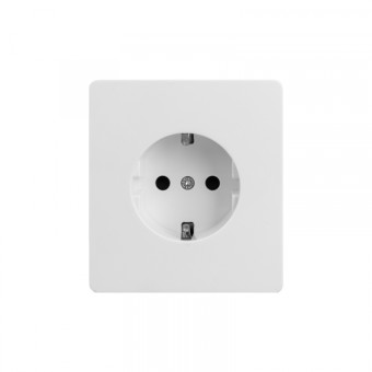 KRANZ ROUND Розетка 1-ая с/з с/у, со шторками 16А перламутр, с 1-пост. рамкой KRANZ ROUND Розетка 1-ая с/з с/у, со шторками 16А перламутр, с 1-пост. рамкой