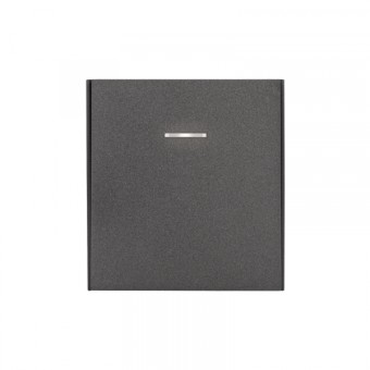 KRANZ STRONG Выключатель 1 кл проходной (переключатель) с подсветкой 10А с/у графит, с 1-пост. рамкой KRANZ STRONG Выключатель 1 кл проходной (переключатель) с подсветкой 10А с/у графит, с 1-пост. рамкой