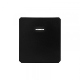 KRANZ ROUND Выключатель 1 кл с подсветкой 10А с/у оникс, с 1-пост. рамкой KRANZ ROUND Выключатель 1 кл с подсветкой 10А с/у оникс, с 1-пост. рамкой