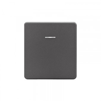 KRANZ ROUND Выключатель 1 кл перекрестный (переключатель) с подсветкой 10А с/у титан, с 1-пост. рамкой KRANZ ROUND Выключатель 1 кл перекрестный (переключатель) с подсветкой 10А с/у титан, с 1-пост. рамкой