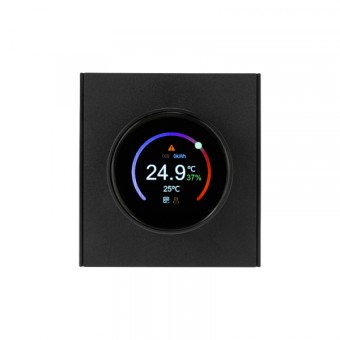 KRANZ STRONG Терморегулятор Wi-Fi с/у антрацит, с 1-пост. рамкой KRANZ STRONG Терморегулятор Wi-Fi с/у антрацит, с 1-пост. рамкой