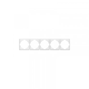 KRANZ ROUND Рамка 5-постовая перламутр KRANZ ROUND Рамка 5-постовая перламутр