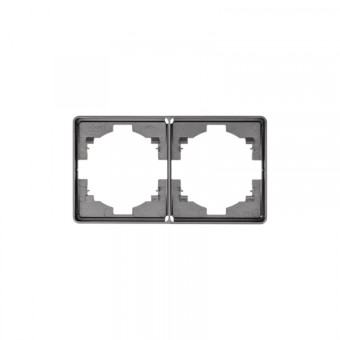 KRANZ ROUND Рамка 2-постовая титан KRANZ ROUND Рамка 2-постовая титан