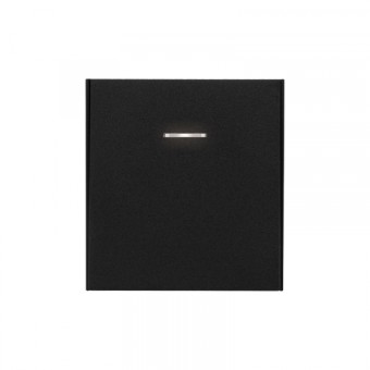 KRANZ STRONG Выключатель 1 кл с подсветкой 10А с/у антрацит, с 1-пост. рамкой KRANZ STRONG Выключатель 1 кл с подсветкой 10А с/у антрацит, с 1-пост. рамкой