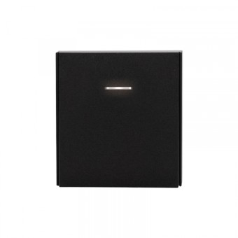 KRANZ STRONG Выключатель 1 кл проходной (переключатель) с подсветкой 10А с/у антрацит, с 1-пост. рамкой KRANZ STRONG Выключатель 1 кл проходной (переключатель) с подсветкой 10А с/у антрацит, с 1-пост. рамкой