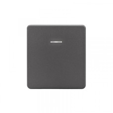 KRANZ ROUND Выключатель 1 кл с подсветкой 10А с/у титан, с 1-пост. рамкой KRANZ ROUND Выключатель 1 кл с подсветкой 10А с/у титан, с 1-пост. рамкой