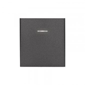 KRANZ STRONG Выключатель 1 кл с подсветкой 10А с/у графит, с 1-пост. рамкой KRANZ STRONG Выключатель 1 кл с подсветкой 10А с/у графит, с 1-пост. рамкой